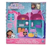 Spin Master DreamWorks Gabby's Dollhouse, casa delle bambole con personaggi e accessori, set da gioco Netflix, casa con gatto turchese e rosa
