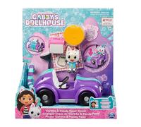 Gabby's Dollhouse , La macchina di Carlita con personaggio Pandi Panda e accessori, giochi per bambini dai 3 anni in su