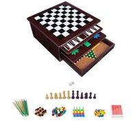 Spin Master Games, Cardinal Classics, Set di 12 Giochi, Include Scacchi, Dama, Backgammon, Mancala, Solitario, Pachisi, Dama Cinese, 1-6 Giocatori, 6+ Anni