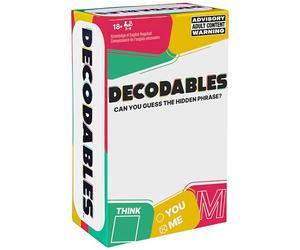 Spin Master Games Decodables - Un gioco isterico per feste per adulti, gioco di carte con frasi nascoste per feste di addio al nubilato, università, compleanni e altro, dai 18 anni in su