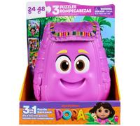 Spin Master Games- Dora Kids DoraBackpack 3in1 Puzzle, 681147081567