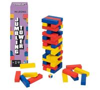 Spin Master Games Editrice Giochi, Giochi da Tavolo Classici, Jumbling Tower, Torre di Legno Colorata da 48 Pezzi, Gioco da Tavola Torre in Equilibrio, dai 6 Anni in su