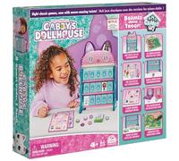 Games Gabby's Dollhouse, Quartier Generale con 8 Giochi da Tavolo Classici: Dama, Tris, Gioco delle Coppie, Tombola, Ispirati alla Serie TV su Netflix, per Bambini, 4+ Anni