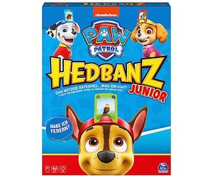 Spin Master Games - Hedbanz Junior - Paw Patrol, Il Gioco Divertente per 2-4 Giocatori dai 4 Anni in su, con Regola di Gioco semplificata per i più Giovani Amici di Pelliccia