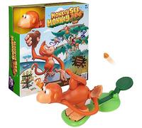 Spin Master Games, Monkey See Monkey Poo, gioco interattivo per bambini, include un impasto morbido al profumo di banana, divertente giocattolo sensoriale, 2-4 giocatori, per bambini dai 4 anni in su