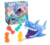 Spin Master Games, Shark Strike - Gioco da bowling con squalo in corda che morde, gioco semplice per bambini in età prescolare, divertimento per tutta la famiglia, 2-4 giocatori, dai 5 anni in su