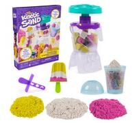 Kinetic Sand, Set dei Frullati Golosi, con 396 g di Sabbia da Gioco, Attrezzi e Formina Ghiacciolo, Cibo Giocattolo, Giocattoli Artistici per Bambine e Bambini, 5+ Anni