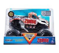 Spin Master MJ Monster Jam - Veicolo pressofuso Ufficiale Zombie, Scala 1:24