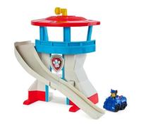 Paw Patrol Mini Quartier Generale Torre di Controllo con 1 pista per Veicoli e 1 Veicolo di Chase - playset - età 3+ anni - Multicolore