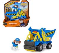 Rubble & Crew, Veicolo da lavoro di Wheeler, Camion ribaltabile con parti mobili e personaggio da collezione, giocattoli per bambini dai 3 anni in su