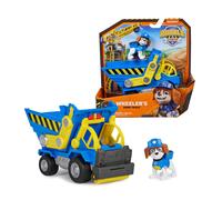 Rubble & Crew, Veicolo da lavoro di Wheeler, Camion ribaltabile con parti mobili e personaggio da collezione, giocattoli per bambini dai 3 anni in su