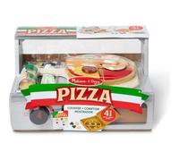Melissa & Doug Forno della Pizza - Pizzeria Giocattolo in Legno con Cibo Accesso
