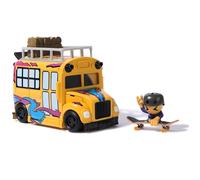 Tech Deck Sk8 Crew, Autobus e Contenitore trasformabile 2-in-1 Ultra Sk8 con fin