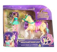 Spin Master Unicorn Academy Set Ava e Leaf - Unicorno con proiettore di luce e bambola articolata 12,7 cm