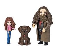 Wizarding World , Set Amicizia Hermione e Rubeus Hagrid con Thor, bambole articolate 7.5cm, collezione Harry Potter - dai 5 anni
