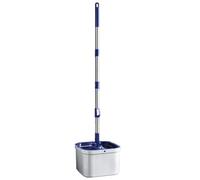 Spin Mop and Bucket Set with Separate Dirty Water, Non-Slip Grip, Floor Cleaning Mop and Bucket System for Hardwood, Wood, Kitchen, Living Room, Dining Room, Apartment