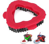 Spin Mop Head Base - Ricambio compatibile con Vileda Scrub Brush Head Easy Wring per bagno, garage, cucina, pulizia del pavimento, triangolo di 180 gradi