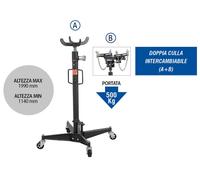 SPIN SOLLEVATORE IDRAULICO DA FOSSA COMANDO A PEDALE CAPACITA' 500 Kg 05.084.05P