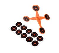 Spin Target - 10 Paper Sheets Reactive Rotating | Auto Reset Metal Spin Target | Automatic Tumbling Rotating Targets, Metal Outdoor Targets, for Backyard Lawn Garden Park Outdoor Games