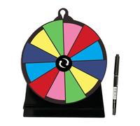 Spin Wheel for Prizes, Colorful Game Turntable with Stand, Multi-Functional Tabletop Prize Wheel, Adjustable Spin Display Board for Party Carnivals Events Supermarkets Performances Use