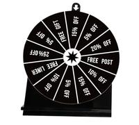 Spin Wheel - Tabletop Prize Game | Acrylic Spinner With Stand | Compact 8 Inch, Creative Design, Smooth Rotation, For Party, Wedding, Carnival, Classroom, Raffle, Marketing & Fun Game Event