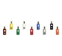 Spina 2,6 mm per modellismo ferroviario 100 pz. Blu, Giallo, Grigio, Verde,