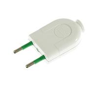 Spina 2 Poli 10A (piccola) - IMQ - Made in Italy - Bianco