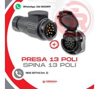 Spina a 13 Poli e Presa a 13 Poli Universali Carrelli Appendice Camper Camion