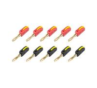 Spina a banana ad alta corrente da 4 mm, 32 A, 4 mm, a banana, 32 A, ad alta corrente, per lavori elettrici professionali, in ottone, 1