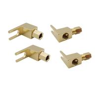 Spina a banana adattatore 4 mm forcella ad angolo retto E-202 P-300 4 pezzi
