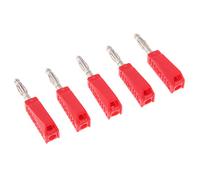 Spina a banana da 4 mm per sonde di prova, connettore rosso tipo B5426, 5 pezzi