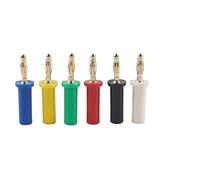 Spina a Banana in Rame da 20 Pezzi 4mm Resistenza ad Alta Corrente ad Alta Tensione Saldatura con Connettore a Testa di Banana Integrato Binding Post(Blue,20PCS)