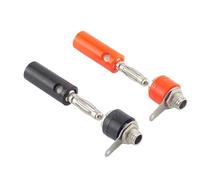 Spina a banana J072 maschio e femmina da 4 mm maschio e femmina for inserire le parti del pin a banana del connettore(1 Set Red Banana)