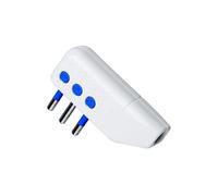 Spina a pipa Orientabile a Squadra o in Linea 2P+T 10A CE212C 10 Pz