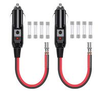 Spina Accendisigari 12V/24V Spinotto Presa Accendisigari 10Cm 16AWG Prolunga Con