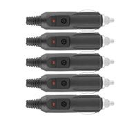 Spina Accendisigari, Spina Accendisigari, 5 Pezzi 12V 24V 5A Spina Accendisigari Accessorio per Auto Sigaretta Maschio, Inverter per Energia Solare Ed Eolica spina accendisigari 12v maschio