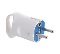 Spina aerea bianca con maniglia, messa a terra laterale, 16 A 250 V