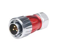 Spina aeronautica 3 core DH20 rotonda M20 connettore metallico a spirale con bloccaggio a spina aeronautica(Male plug)
