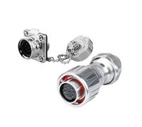 Spina aeronautica industriale DZ-20 con quattro fori for installazione inversa, resistente alle alte e basse temperature, copertura in metallo, connettore maschio e femmina(9 core)