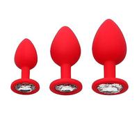 Spina anale 4Pcs Crystal Butt Plug Anal Plug Multispeed Prostata Giocattoli del sesso anale Vibratore della pallottola