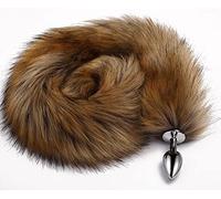 Spina anale 70 cm coda lunga perline anali butt plug metallo g-spot butt plug coaplay coda giocattoli del sesso anale