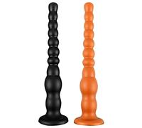 Spina anale Dildo anale extra lungo con perline Dildo anale lungo Dildo anale morbido Butt Plug Masturbatore Giocattoli sessuali