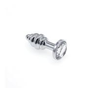 Spina anale Dimensione XS Plug anale Butt Plug Giocattoli del sesso anale Butt plug anale in metallo Plug anale S177 (6,5 cm * 2,3 cm)
