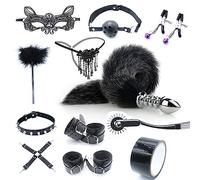 Spina anale Kit di giocattoli del sesso anale Coda Gancio anale Cosplay Coda Set di prodotti del sesso Anale Butt Plug Coda nera （ZZ005）