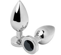 SPINA ANALE METALLICA DIAMANTATA NERA PICCOLA 5.71CM