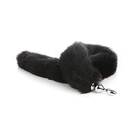 Spina anale Plug anale in metallo Butt Plug 80cm Long Tail Plug anale Butt plug anale Giocattoli del sesso anale (nero)