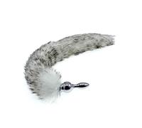 Spina anale Può piegare la coda Butt Plug Giocattoli del sesso anale Coda Butt Plug anale Plug anale in metallo W1014