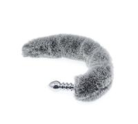 Spina anale Può piegare la coda Butt Plug Giocattoli del sesso anale Tail Butt Plug anale Plug anale in metallo W1016