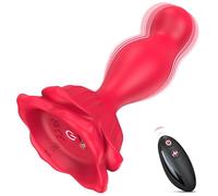 Spina anale vibrante spina del culo, massaggiatore di prostata per giocattoli sessuali con 9 vibrazioni e telecomando, giocattoli per adulti G Spot Vibratore per donne Spina del culo Vibratori