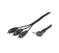 Spina audiovisiva a 4 pin da 3,5 mm a 3 spine RCA da 1,5 m portatile ad alte pre